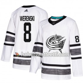 Miesten NHL Columbus Blue Jackets Pelipaita Zach Werenski 8 2019 All-Star Adidas Valkoinen Authentic